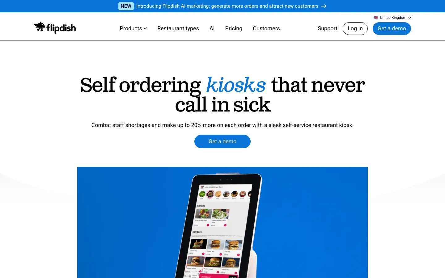 Flipdish Self-Service Kiosks's website, flipdish.com, on 12 Oct 2026