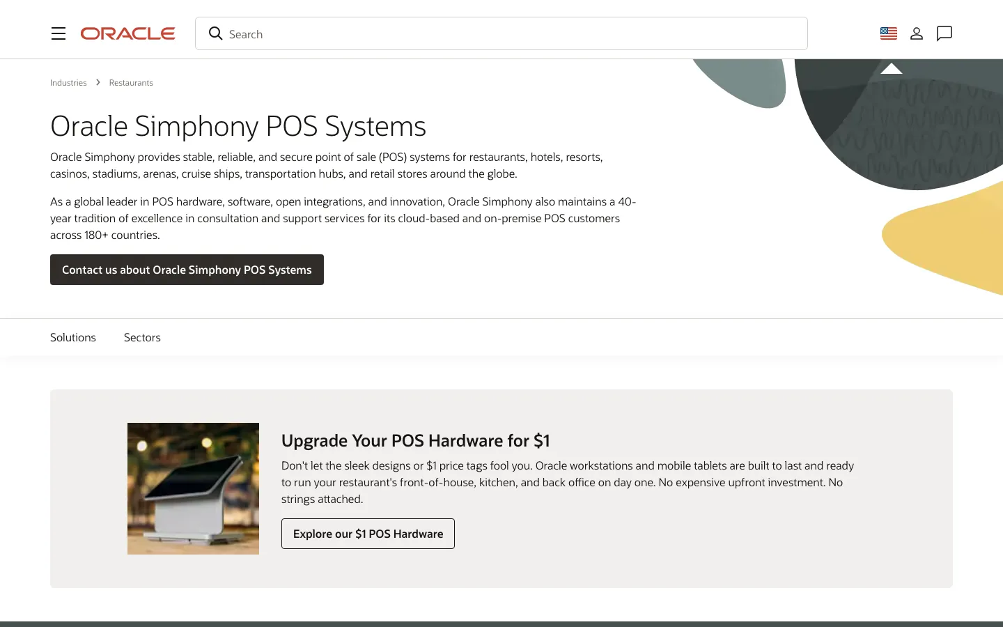 Oracle Simphony's website, oracle.com, on 12 Oct 2026