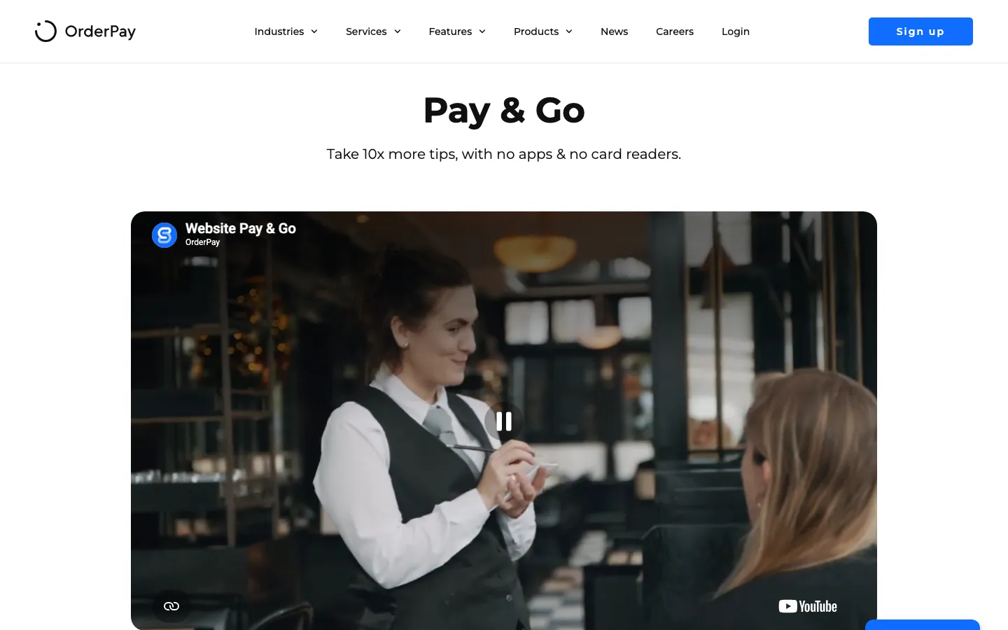 OrderPay Pay & Go's website, orderpay.com, on 12 Oct 2026