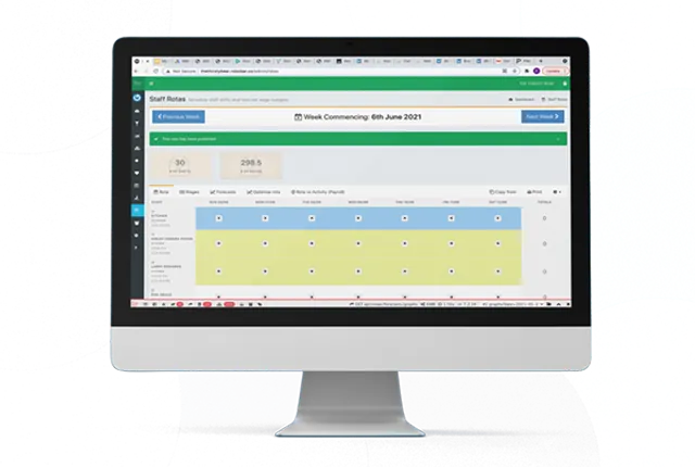 Tabology staff scheduling software, staff rota