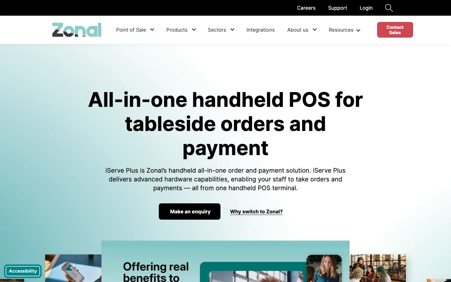 Zonal iServe Plus handheld's website, zonal.co.uk, on 12 Oct 2026
